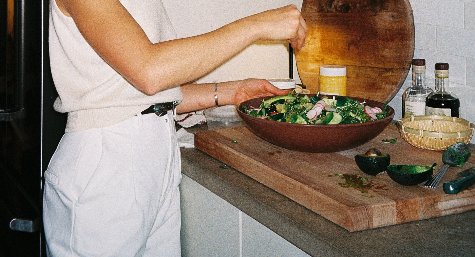 Holiday Recipe: Baby Gem, Arugula, Watercress & Avocado Salad with Soy-Sesame Dressing