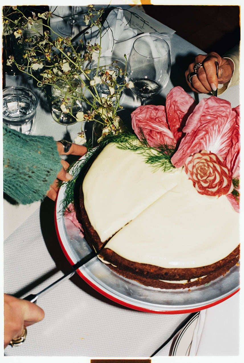 Recipe: Carrot Cake with Passion Fruit and Radicchio