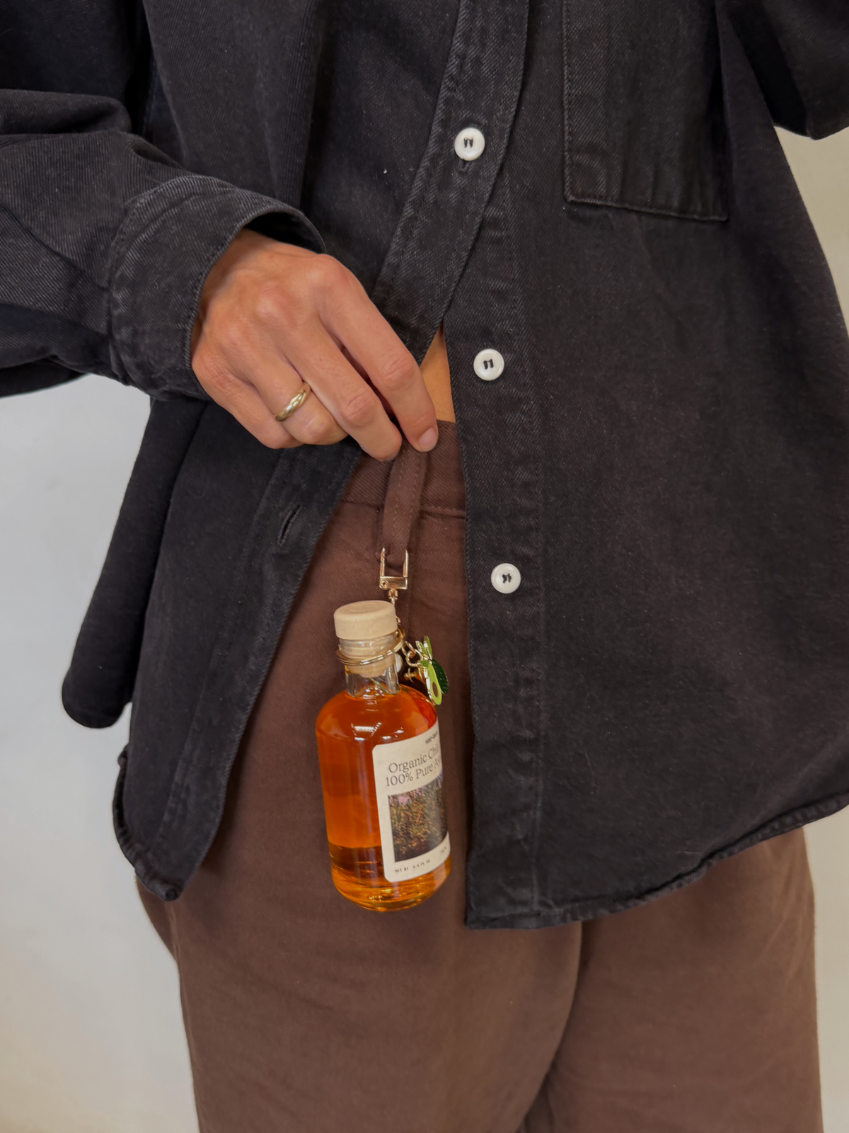 Avocado Charm Key Chain