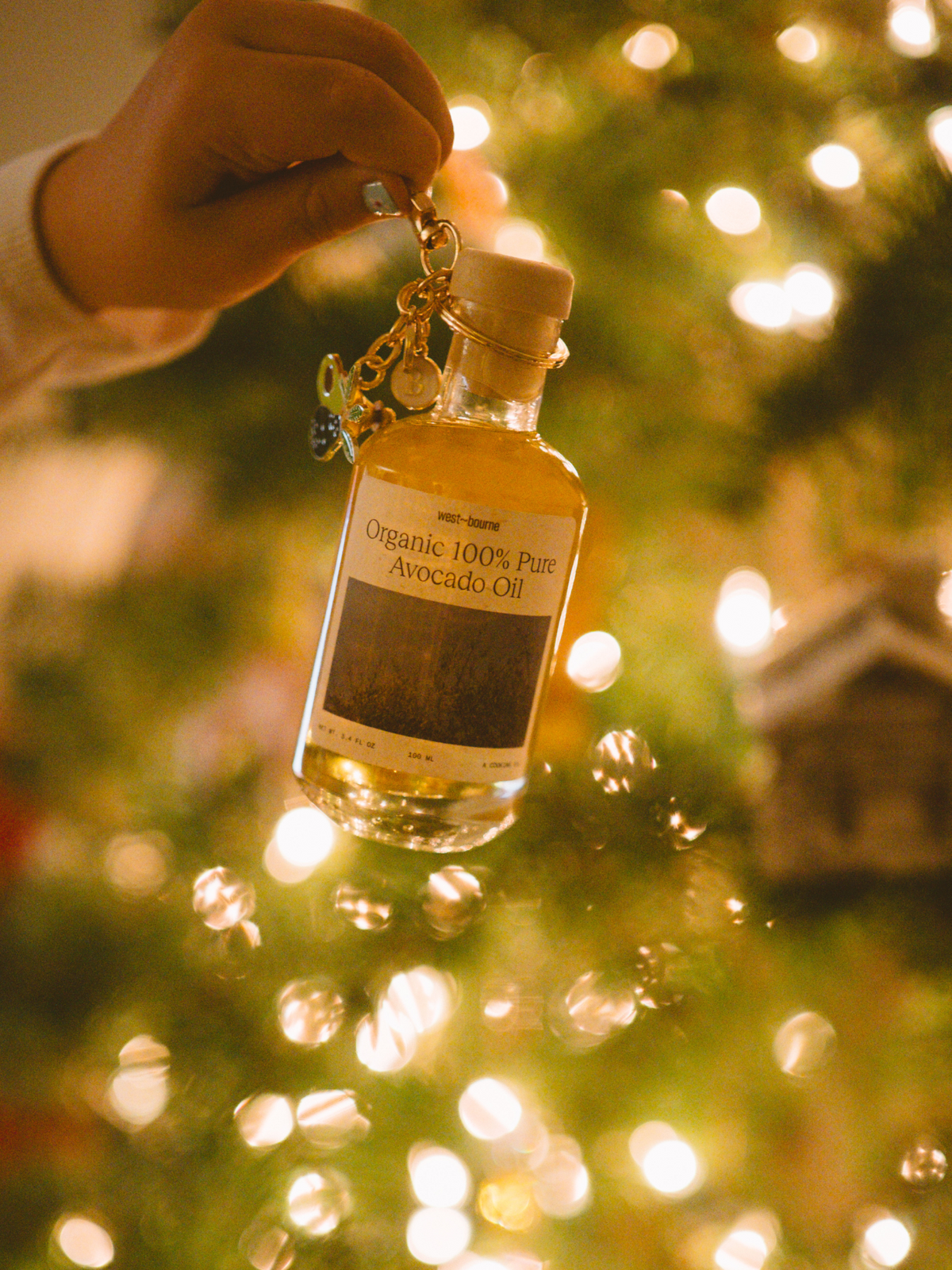 Avocado Charm Key Chain